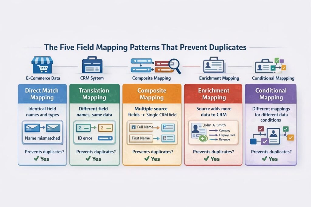 The Five Field Mapping Patterns That Prevent Duplicates 