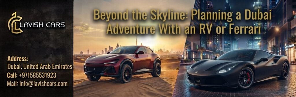 Beyond the Skyline: Planning a Dubai Adventure With an RV or Ferrari