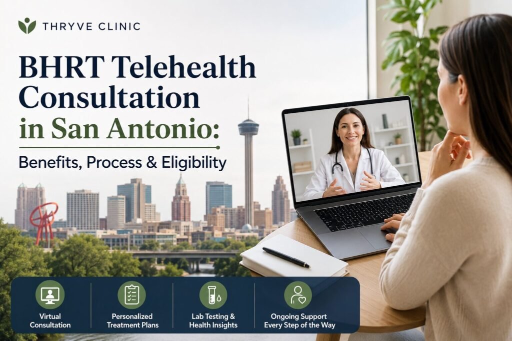 BHRT Telehealth Consultation in San Antonio: Benefits, Process & Eligibility